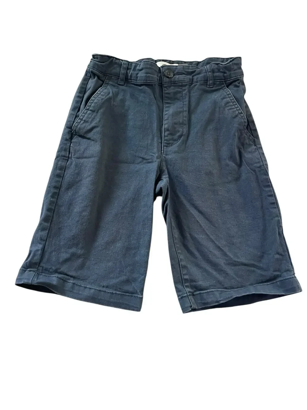 Old Navy Boys Navy Blue Flat Front School Uniform Chino Shorts Youth Size 10